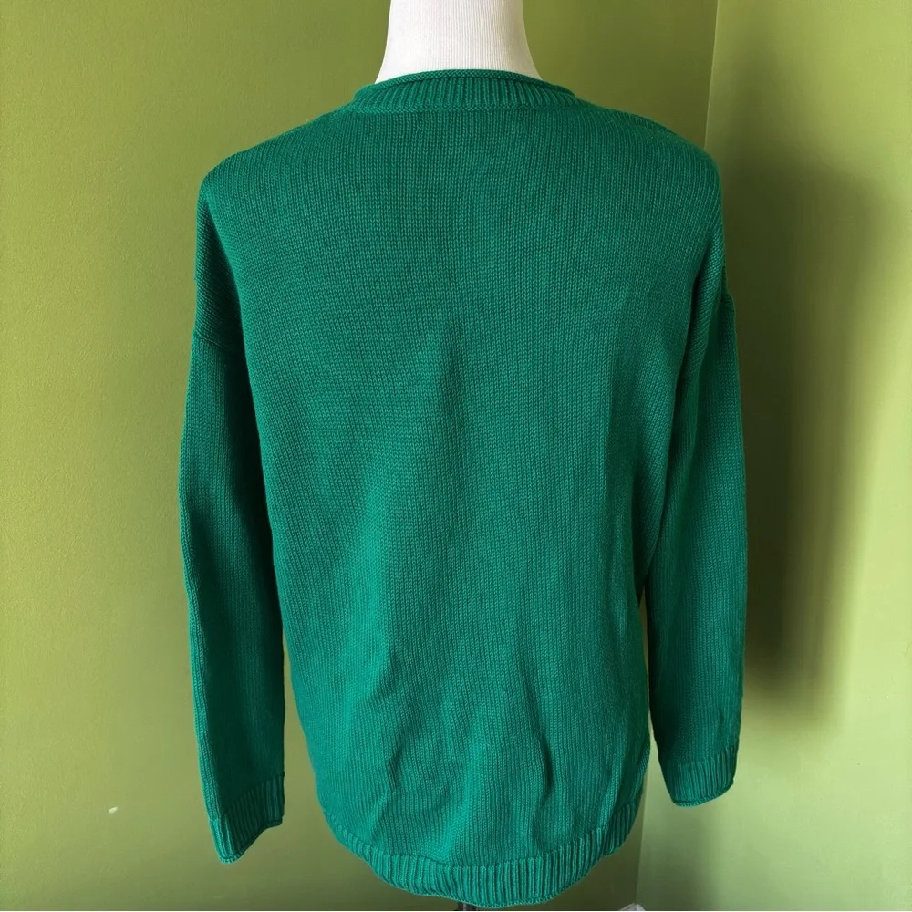 Lilly Pulitzer Bayport Sweater Fiddle Leaf Green - Picture 3 of 6